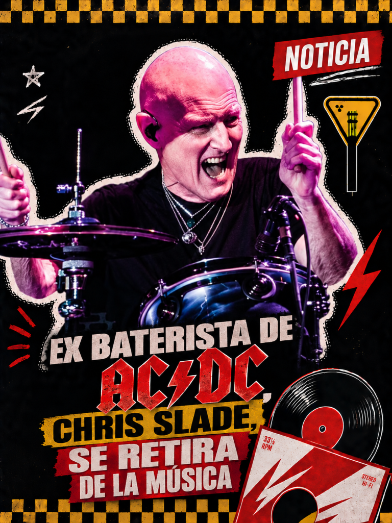 Ex baterista de AC/DC, Chris Slade, se retira de la música