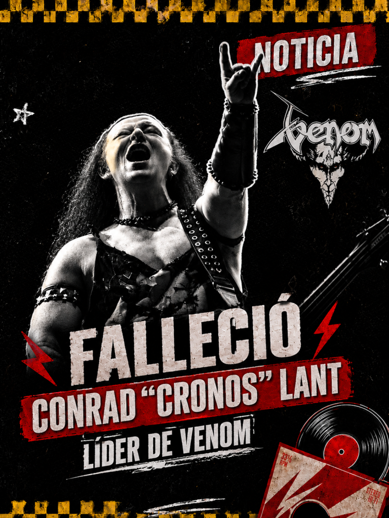 Falleció Conrad “Cronos” Lant, líder de Venom